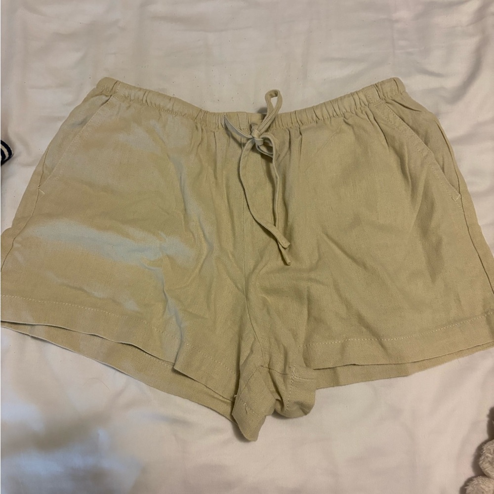 Rewash High Waist Tan Shorts